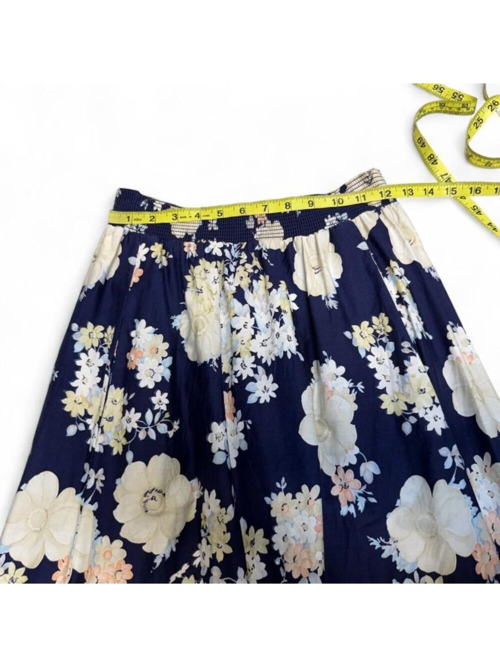 Vintage 90's Floral Boho Maxi Skirt Women's Small Cottagecore Summer Grandma - Picture 5 of 6